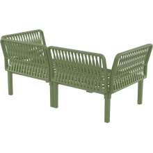 Zestaw ogrodowy sofa + 2 fotele + stolik Portofino Set oliwkowy Siesta