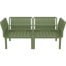 Zestaw ogrodowy sofa + 2 fotele + stolik Portofino Set oliwkowy Siesta