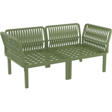 Zestaw ogrodowy sofa + 2 fotele + stolik Portofino Set oliwkowy Siesta