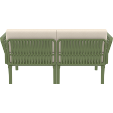 Zestaw ogrodowy sofa + 2 fotele + stolik Portofino Set oliwkowy Siesta
