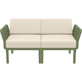 Zestaw ogrodowy sofa + 2 fotele + stolik Portofino Set oliwkowy Siesta