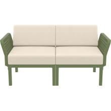 Zestaw ogrodowy sofa + 2 fotele + stolik Portofino Set oliwkowy Siesta