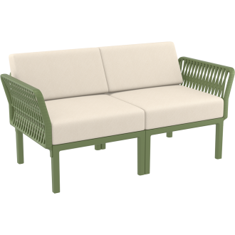 Zestaw ogrodowy sofa + 2 fotele + stolik Portofino Set oliwkowy Siesta