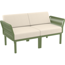 Zestaw ogrodowy sofa + 2 fotele + stolik Portofino Set oliwkowy Siesta