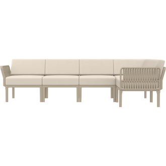 Zestaw ogrodowy narożny + stolik Portofino Set taupe Siesta