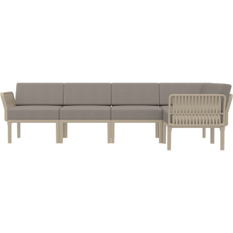 Zestaw ogrodowy narożny + stolik Portofino Set taupe Siesta