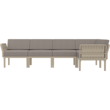 Zestaw ogrodowy narożny + stolik Portofino Set taupe Siesta