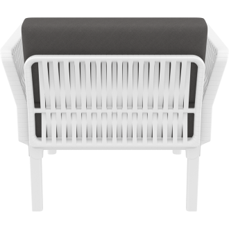 Fotel ogrodowy z poduszkami Portofino Lounge biały Siesta