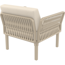 Fotel ogrodowy z poduszkami Portofino Lounge taupe Siesta