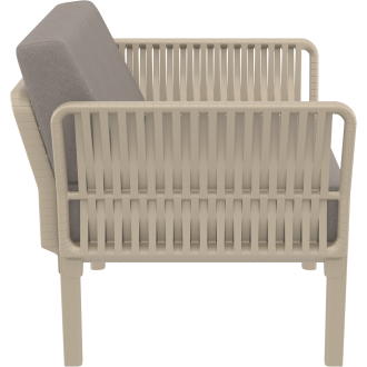 Fotel ogrodowy z poduszkami Portofino Lounge taupe Siesta
