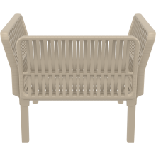 Fotel ogrodowy z poduszkami Portofino Lounge taupe Siesta