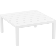 Stolik ogrodowy z tworzywa Portofino Lounge 70x70cm biały Siesta