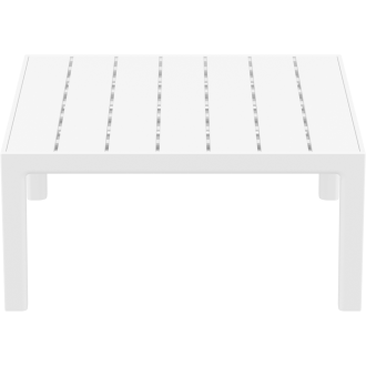 Stolik ogrodowy z tworzywa Portofino Lounge 70x70cm biały Siesta