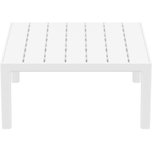 Stolik ogrodowy z tworzywa Portofino Lounge 70x70cm biały Siesta