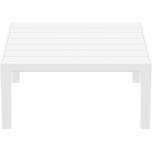 Stolik ogrodowy z tworzywa Portofino Lounge 70x70cm biały Siesta
