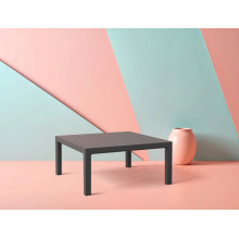 Stolik ogrodowy z tworzywa Portofino Lounge 70x70cm ciemny szary Siesta