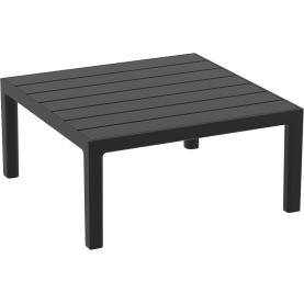 Stolik ogrodowy z tworzywa Portofino Lounge 70x70cm czarny Siesta