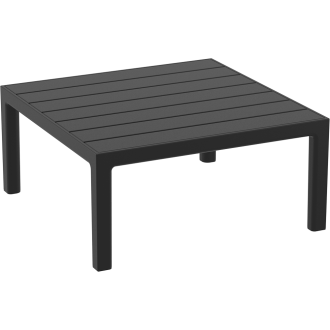 Stolik ogrodowy z tworzywa Portofino Lounge 70x70cm czarny Siesta