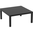 Stolik ogrodowy z tworzywa Portofino Lounge 70x70cm czarny Siesta