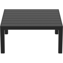 Stolik ogrodowy z tworzywa Portofino Lounge 70x70cm czarny Siesta