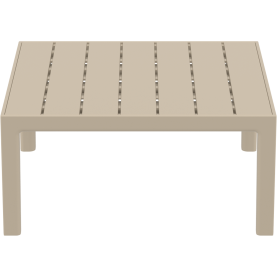 Stolik ogrodowy z tworzywa Portofino Lounge 70x70cm taupe Siesta 2