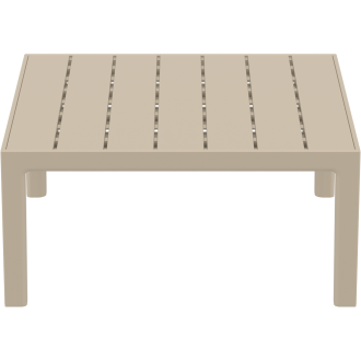 Stolik ogrodowy z tworzywa Portofino Lounge 70x70cm taupe Siesta