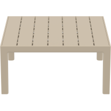 Stolik ogrodowy z tworzywa Portofino Lounge 70x70cm taupe Siesta