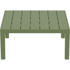 Stolik ogrodowy z tworzywa Portofino Lounge 70x70cm oliwkowy Siesta 2