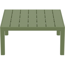 Stolik ogrodowy z tworzywa Portofino Lounge 70x70cm oliwkowy Siesta