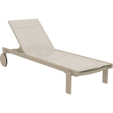 Leżak ogrodowy z siatki Casablanca taupe Siesta