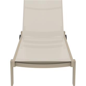 Leżak ogrodowy z siatki Casablanca taupe Siesta