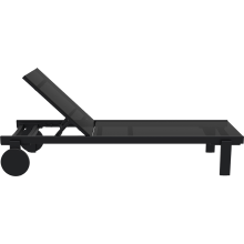 Leżak ogrodowy z siatki Casablanca czarny Siesta