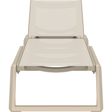 Leżak ogrodowy z siatki Rio Pro taupe / taupe Siesta