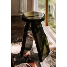Stolik pomocniczy dębowy designerski Object107 30cm głęboka zieleń NG Design