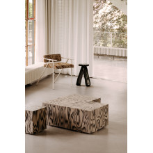 Stolik pomocniczy dębowy designerski Object107 30cm głęboka zieleń NG Design