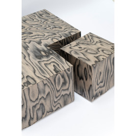 Stolik kwadratowy designerski Object108 80x80cm fornir sottsass NG Design 2