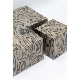 Stolik kwadratowy designerski Object108 90x90cm fornir sottsass NG Design