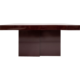 Stół designerski o nieregularnym kształcie blatu Object109 140x90cm bordowy NG Design 2