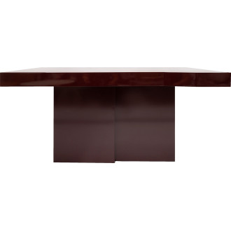 Stół designerski o nieregularnym kształcie blatu Object109 140x90cm bordowy NG Design