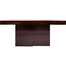 Stół designerski o nieregularnym kształcie blatu Object109 160x100cm bordowy NG Design
