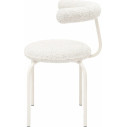 Krzesło tapicerowane designerskie Object114 biała boucle NG Design
