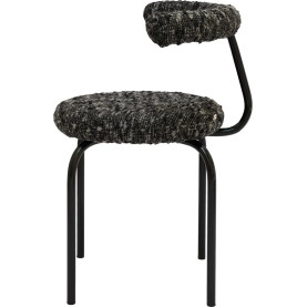 Krzesło tapicerowane designerskie Object114 czarna pisa NG Design