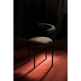 Krzesło tapicerowane designerskie Object114 czarna pisa NG Design 2