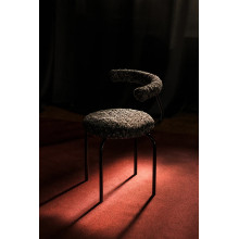 Krzesło tapicerowane designerskie Object114 czarna pisa NG Design