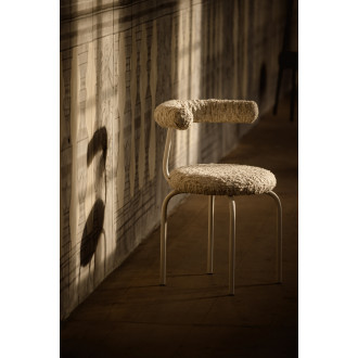 Krzesło tapicerowane designerskie Object114 biała pisa NG Design