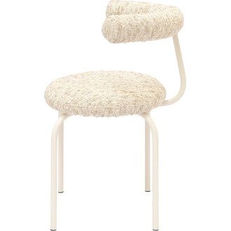 Krzesło tapicerowane designerskie Object114 biała pisa NG Design
