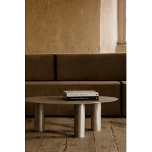 Stolik metalowy o organicznym kształcie Object115 96x57cm aluminium NG Design