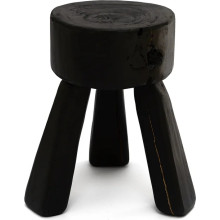 Stolik pomocniczy dębowy designerski Object122 37cm czarny NG Design