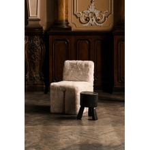 Stolik pomocniczy dębowy designerski Object122 37cm czarny NG Design