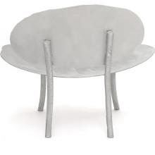 Fotel metalowy designerski insp. bauhaus Object123 aluminium NG Design